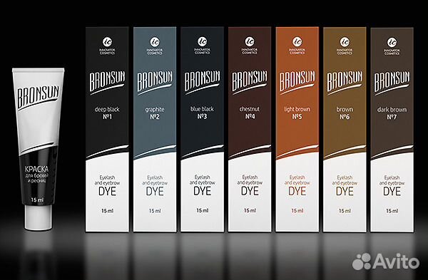 Краска для бровей и ресниц Bronsun