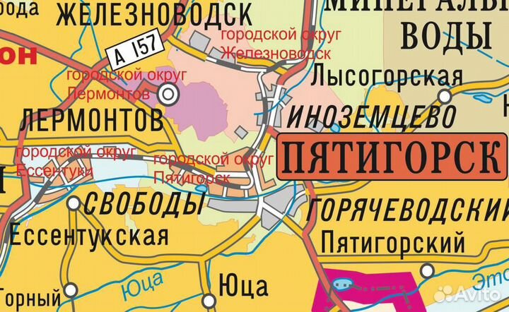 Карта Ставропольского края