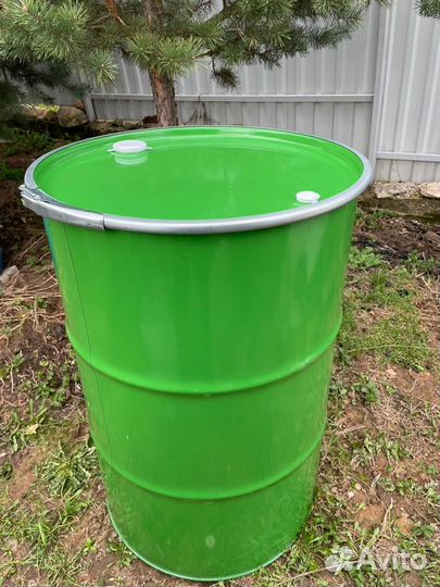 Бочка металлическая 200л с крышкой