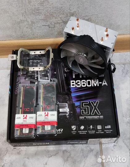 Комплект i5 9600kf, asus b360m-a, 16gb ddr4