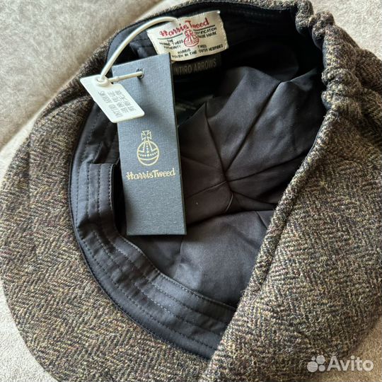 Твидовая кепка Harris Tweed