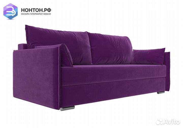 Диван еврокнижка Сайгон микровельвет фиолетовый