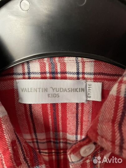 Рубашка в клетку детская