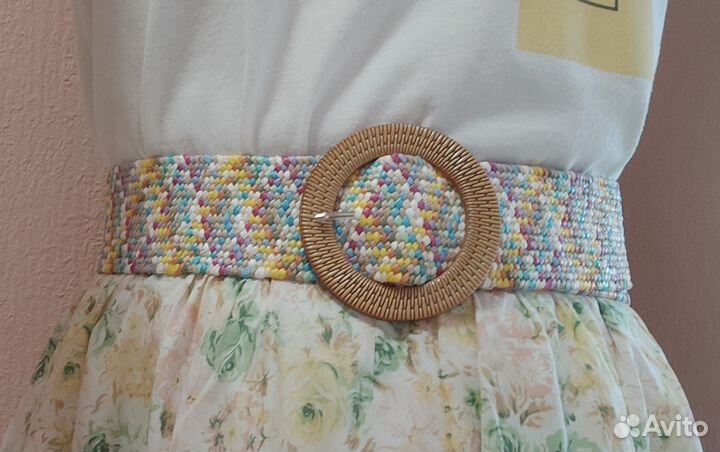 Ремень плетеный женский