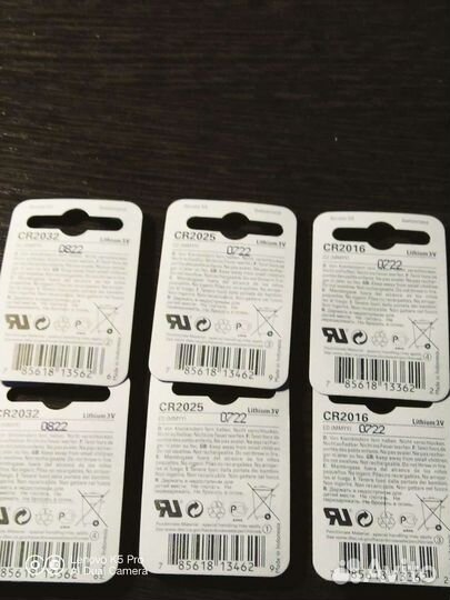 Литиевые батарейки Sony CR2032 и др
