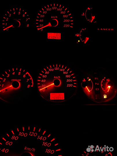 Пересвет приборной панели