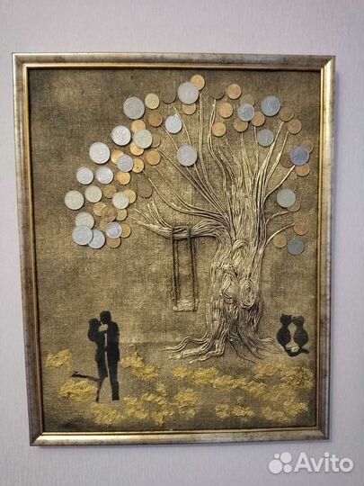 Картина панно. Денежное дерево