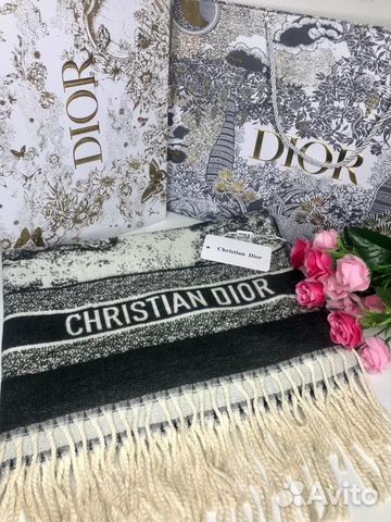 Шарф Christian Dior черный