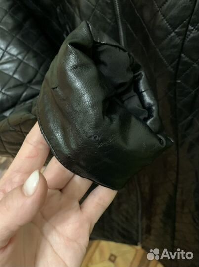 Плащ женский деми экокожа