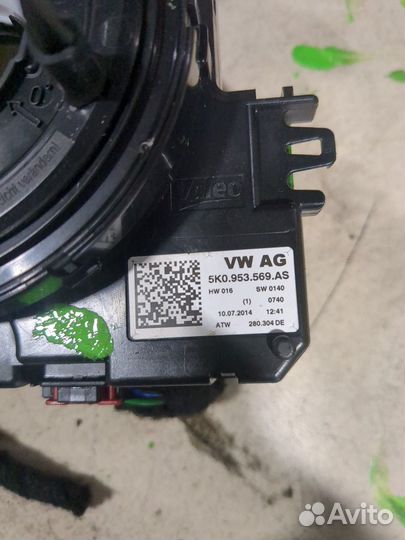 Шлейф руля Volkswagen Passat 7 Европа, 2014