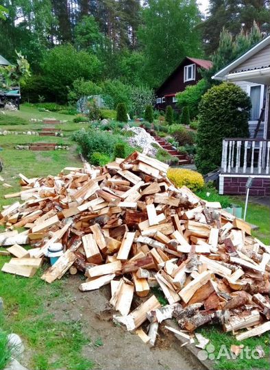 Дрова с доставкой в укладку любого объема