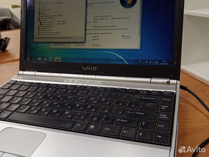 Sony vaio 2ядра 2гб 13. 3