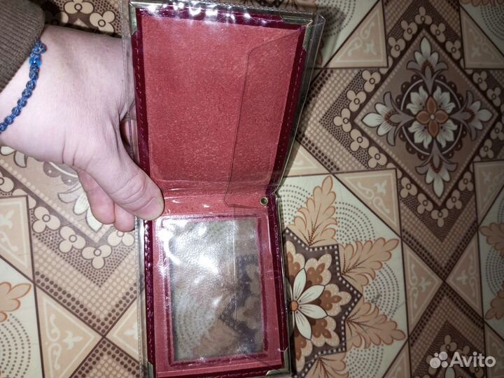 Обложка на удостоверение кожа