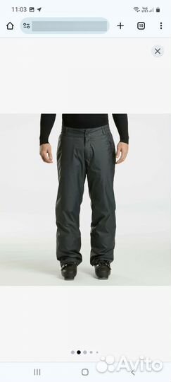 Горнолыжные брюки мужские 48 50 wedze чёрные