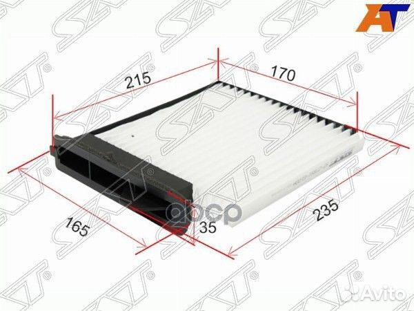 Фильтр салона nissan NV200/tiida 07- (LHD) ST-2