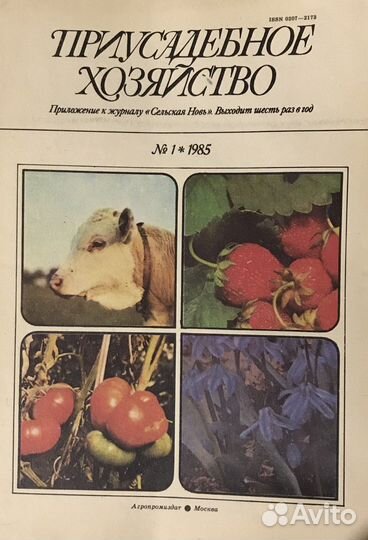 Журнал «Приусадебное хозяйство», 1985