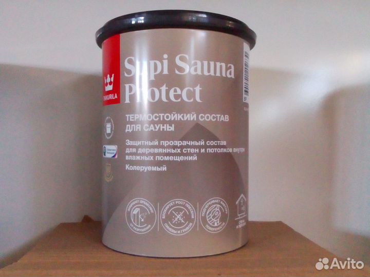 Защита сауны Tikkurila Supi Sauna Protect 9л