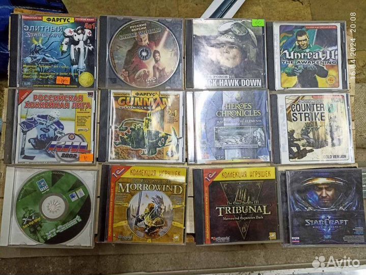 CD и DVD диски с играми