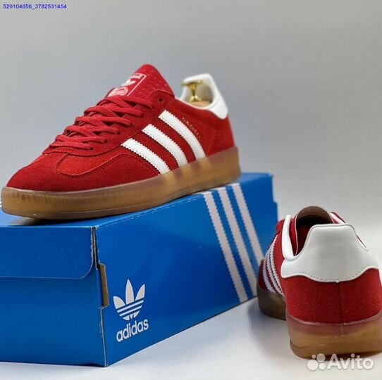 Кроссовки Adidas Gazelle Red (Арт.45439)