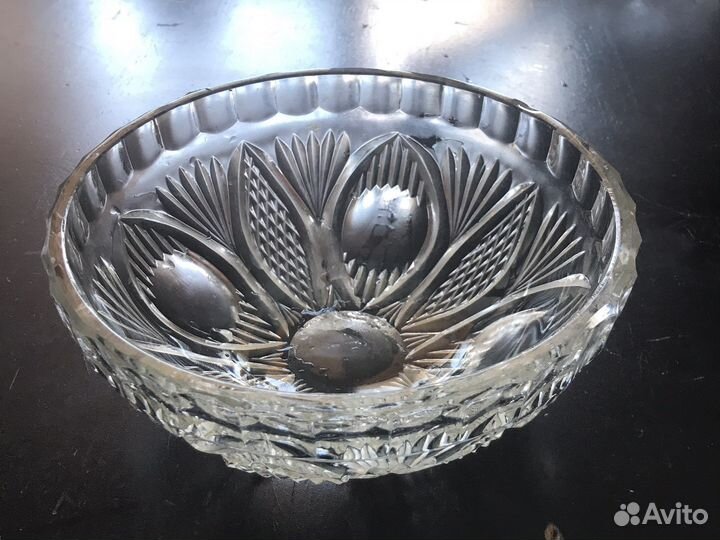 Салатник хрустальный