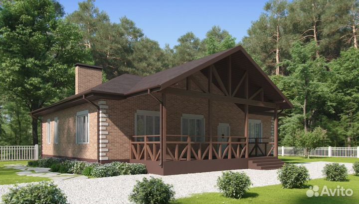 Альбом Проект одноэтажного дома - 134,07 м2