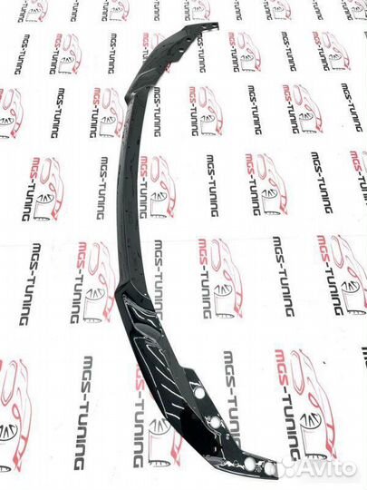 Губа BMW 3 серия F30 стиль M3 look черный глянец