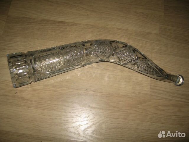 Хрустальный рог большой, 60 см, диаметр 10 см