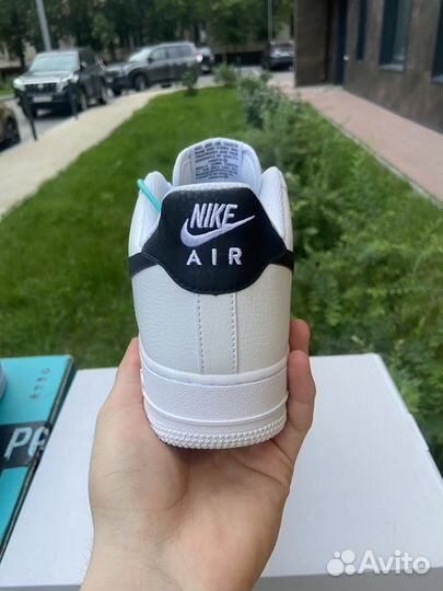 Nike Air Force 1 Low White and Black Оригинал