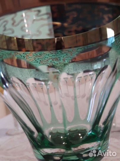 Фужеры Чешский цветной хрусталь