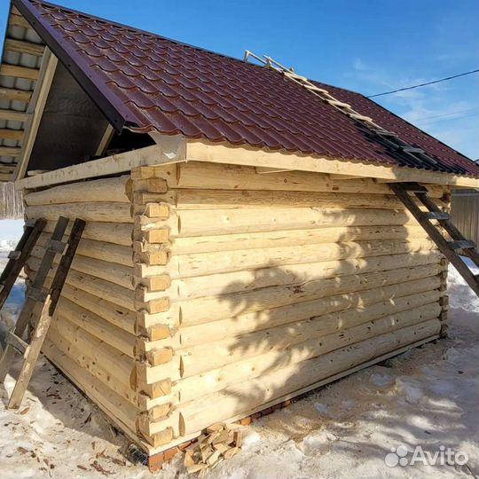 Срубы для бани и дома ручной