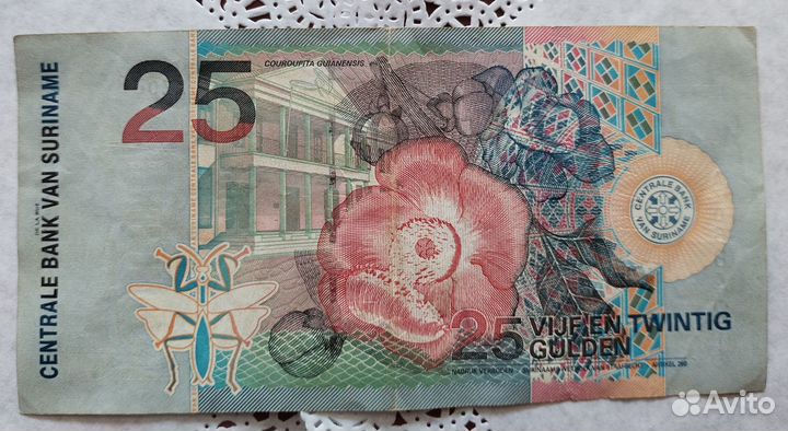 25 гульденов Суринам, 2000 год