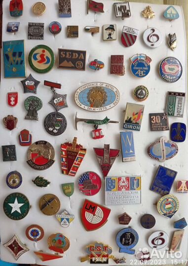 Значки СССР тяжелые иностранные