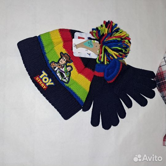 Шапка и перчатки на мальчика