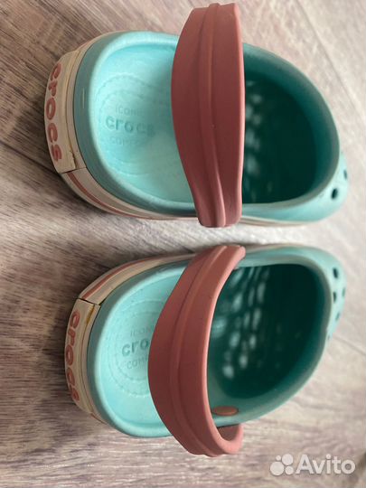 Сабо crocs crocband C-10 16,6см мятные