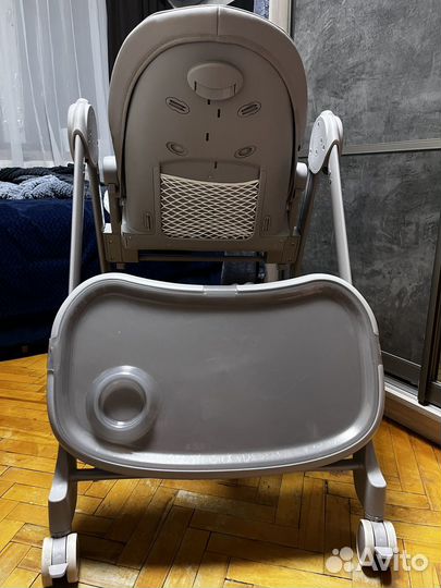 Стульчик для кормления happy baby berny lux серый