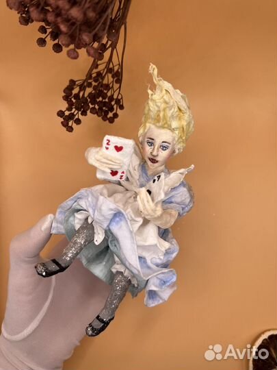 Ватные игрушки Алиса и Красная королева