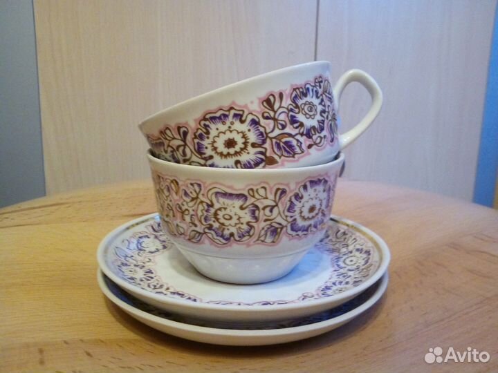 Кофейные пары Рижский фарфоровый завод. 60-70-ые