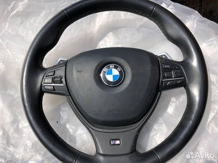 Спорт Руль Bmw 5 F10 F06 F07 F12 с лепестками