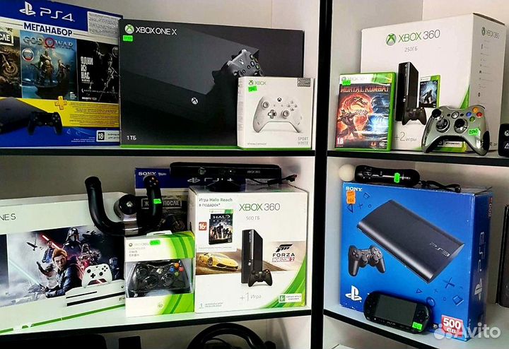 Прошитые приставки PS3 - PS4 - Xbox360 - Switch