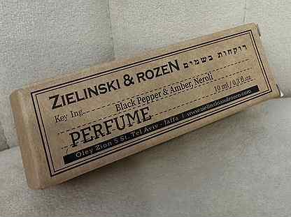 Zielinski & rozen black pepper, neroli, amber