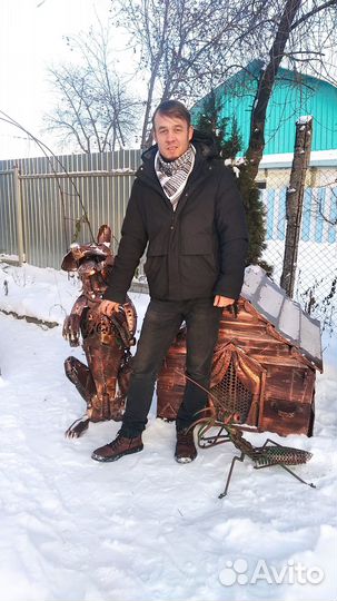 Садовая скульптура, фигура из металла на заказ