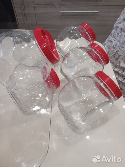 Банки для сыпучих продуктов на 2 литра