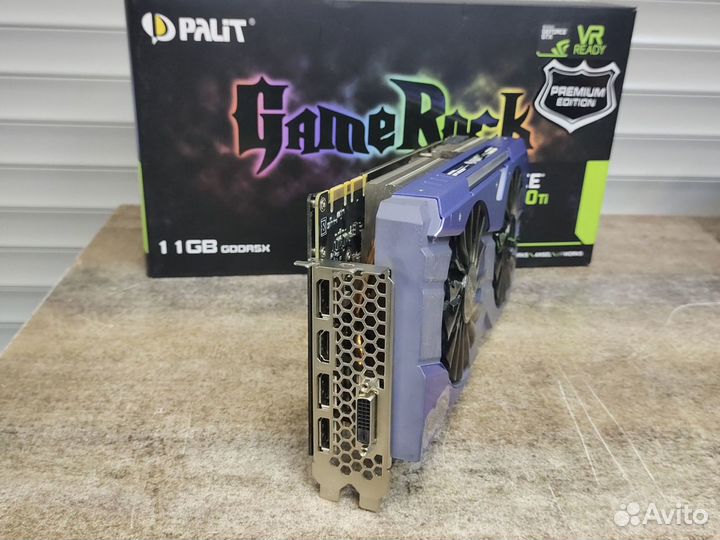 Видеокарта GeForce GTX 1080 Ti Palit gamerock prem