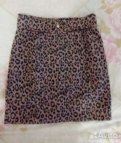 Юбка леопардовая