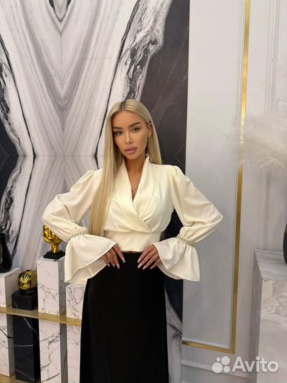 Атласная блузка (хит 2025)