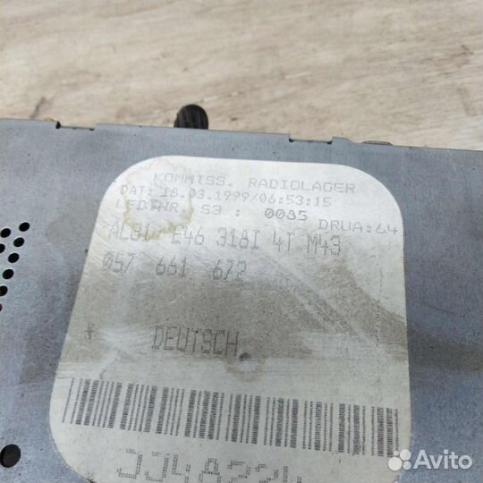 Автомагнитола штатная BMW e46