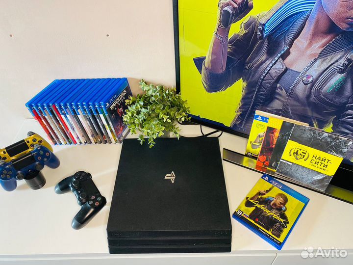 Sony Playstation 4 Pro 4k 1tb Cyberpunk Hen 9.0