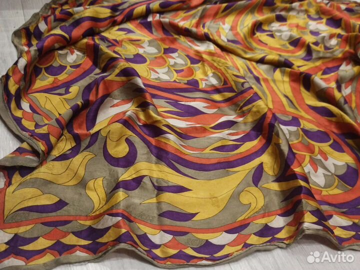 Платок шелковая шаль дизайнер Marina d'este