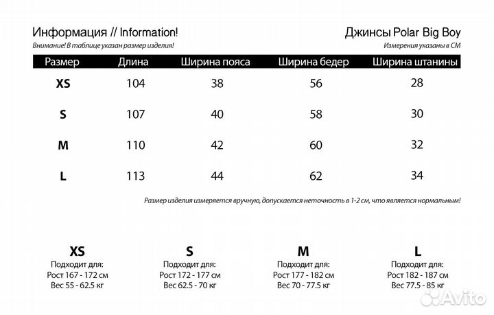 Джинсы Polar Big Boy