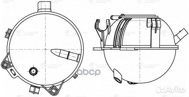 Бачок расширительный охлаждающей жидкости LET 1
